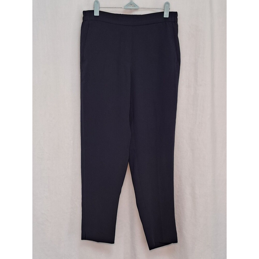 J.Crew Jamie Pants Navy Blue Elastic Waist Ankle Work Trouser J6594 Size 4